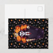 🦇ゴシック様式ヴァンパイア黒葉書🖤🎃 シーズンポストカード (正面/裏面)