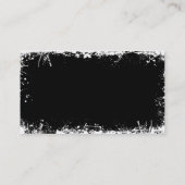 ゴシック様式ヴィンテージの黒 名刺 (裏面)