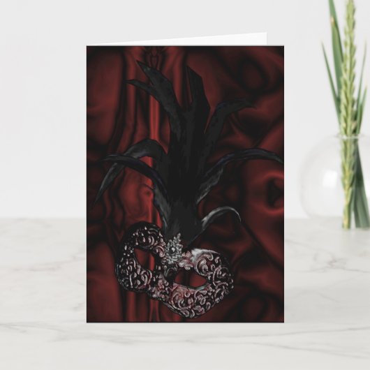 ゴシック様式仮面舞踏会のカードか招待状 招待状 (正面)