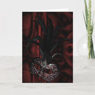 ゴシック様式仮面舞踏会のカードか招待状 招待状