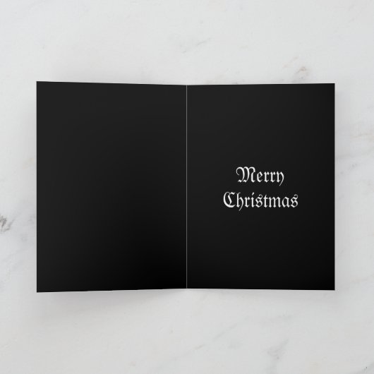 ゴシック様式休日-メリークリスマス シーズンカード (内部)