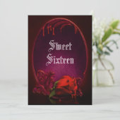 ゴシック様式出血フレーム及び血のバラの菓子16 招待状 (スタンド正面)