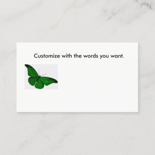 ゴシック様式名刺の老化させた一見のBlood Red蝶 名刺 (裏面)