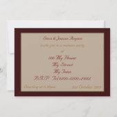 ゴシック様式吸血鬼のパーティの招待状 招待状 (裏面)