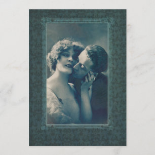 ゴシック様式吸血鬼ロマンスのドラキュラおよび恋人のビクトリア時代の人 招待状