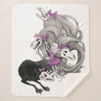 ゴシック様式女の子および彼女の暗闇: 魅力的 シェルパブランケット