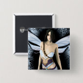 ゴシック様式妖精の国の孤独のアートワーク 缶バッジ (正面&裏面)