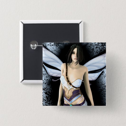 ゴシック様式妖精の国の孤独のアートワーク 缶バッジ (正面&裏面)