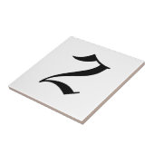 ゴシック様式屋家番号のタイル タイル (側面)