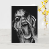 ゴシック様式挨拶状 カード (黄色い花)