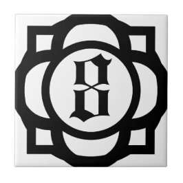 ゴシック様式数か手紙 タイル