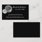 ゴシック様式星形五角形の名刺 名刺 (正面/裏面)