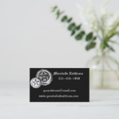 ゴシック様式星形五角形の名刺 名刺 (スタンド正面)