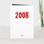 ゴシック様式木のメリークリスマス シーズンカード (裏面)