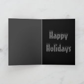 ゴシック様式木のメリークリスマス シーズンカード (内部)