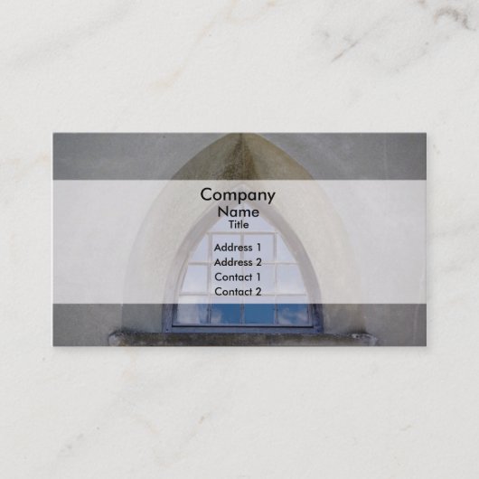 ゴシック様式窓 名刺 (正面)