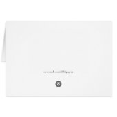 ゴシック様式結婚式のテーブルの座席カード (裏面横)