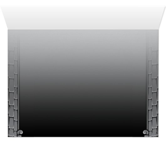 ゴシック様式結婚式のテーブルの座席カード (内部横(下))