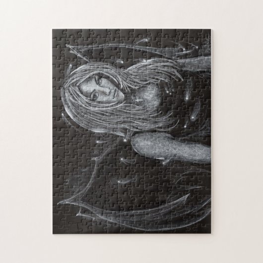 "ゴシック様式美しい"の暗いファンタジーの芸術のパズルの吸血鬼 ジグソーパズル (縦)