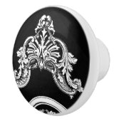 ゴシック様式花のトリムの陶磁器のノブ セラミックノブ (右)