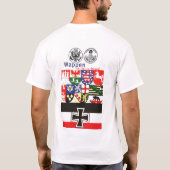 ゴシック様式鉄の十字のワイシャツ Tシャツ (裏面)