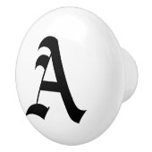 ゴシック様式陶磁器の手紙のノブ セラミックノブ (右)