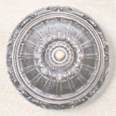 ゴシック様式青銅色の仕事の円形浮彫りのコースター コースター (正面)