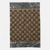 ゴシック様式青銅 キッチンタオル (縦)