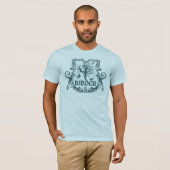 ゴシック様式鳥類捕獲人の盾 Tシャツ (正面フル)