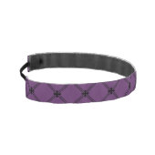 ゴシック様式黒いおよび紫色の斜めパターン アスレチックヘッドバンド (左)