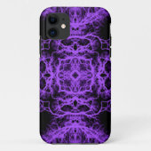 ゴシック様式黒いおよび紫色の設計 Case-Mate iPhoneケース (裏面)