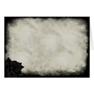 ゴシック様式黒のバラはカードをスクロールします
