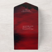 ゴシック様式 | デス私たちパーツブラックレッドエンツリー オールインワン招待状 (外側)