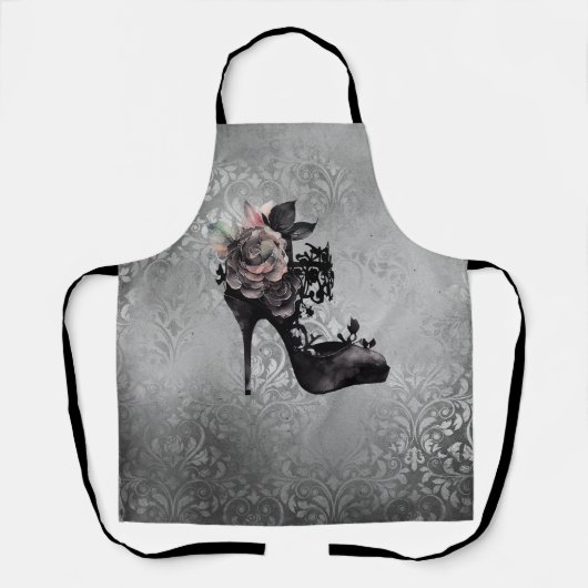 ゴシック様式 |ミュートされたパステルバラファッションStiletto エプロン (正面)