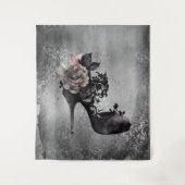 ゴシック様式 |ミュートされたパステルバラファッションStiletto タペストリー (正面)