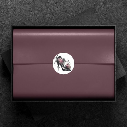 ゴシック様式 |ミュートされたパステルバラファッションStiletto ラウンドシール