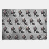 ゴシック様式 |ミュートされたパステルバラファッションStiletto ラッピングペーパーシート (正面)