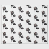 ゴシック様式 |ミュートされたパステルバラファッションStiletto ラッピングペーパー (フラット)