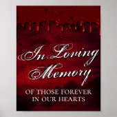 ゴシック様式 |愛する記憶の黒と濃い赤 ポスター (正面)