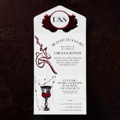 ゴシック様式 | 死は黒と血の赤を分ける オールインワン招待状