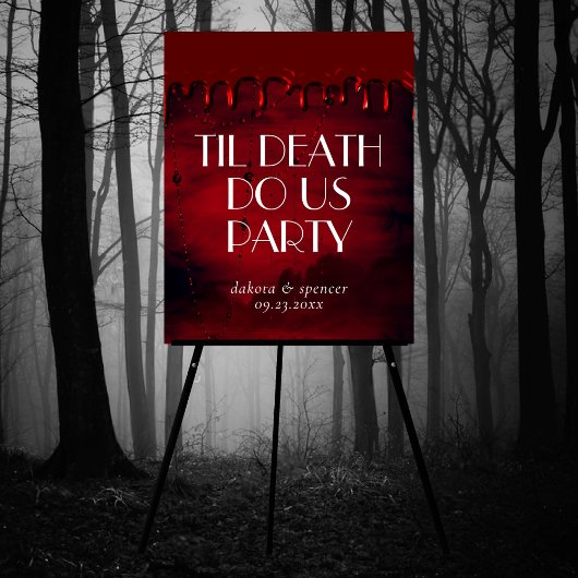 ゴシック様式 |黒い赤い血ドリップゴアへようこそ ポスター