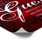 ゴシック様式 | BlackとRed Our of Town Guests ポスター (角)