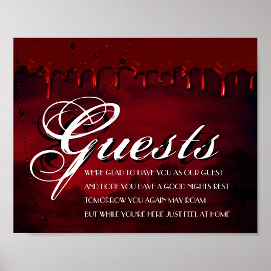ゴシック様式 | BlackとRed Our of Town Guests ポスター (正面)