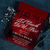 ゴシック様式 Blood and Gore Til Death Do Us Part 招待状