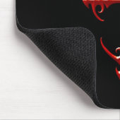 ゴシック様式Ankh、赤および黒 マウスパッド (コーナー)