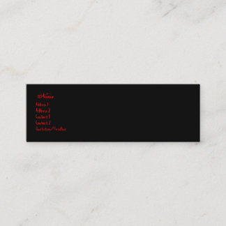 ゴシック様式buisinessカード スキニー名刺