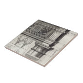 ゴシック様式Entablatureおよび首都 タイル (側面)