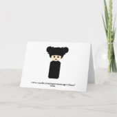 ゴシック様式Kokeshiのバースデー・カード カード (裏面)