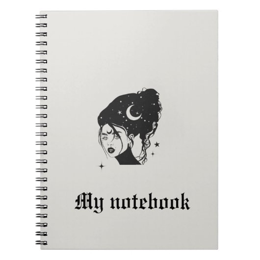 ゴシック様式Muse Notebook - Dark美しいJournal ノートブック (正面)