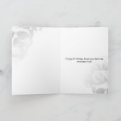 ゴシック死のスカルとバラフローラSigil サンキューカード (内部)